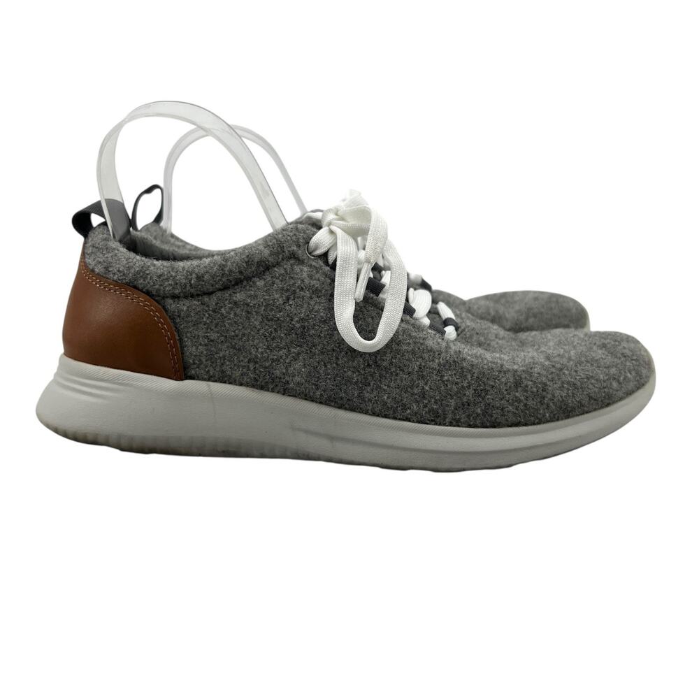 Johnston & Murphy Mens 8.5 Shoes Gray Wool Amherst Wool Casual Sneaker 25-8929